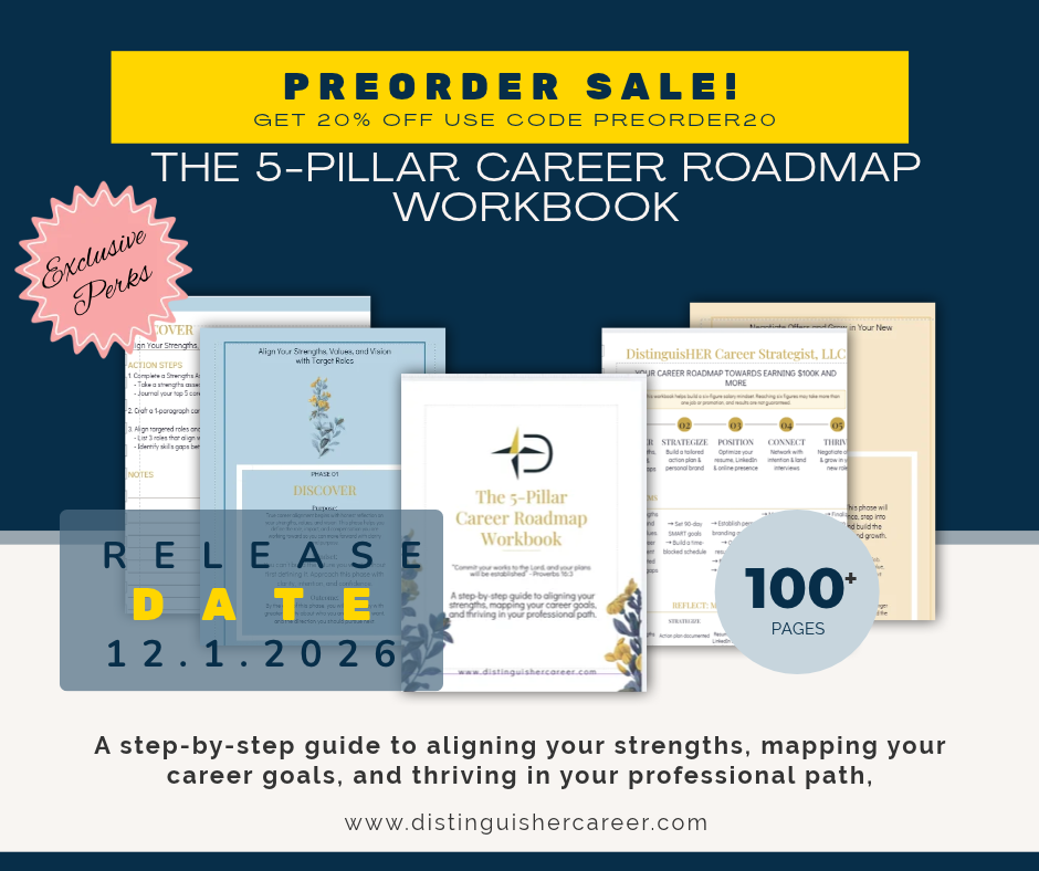 The 5-Pillar Career Roadmap Workbook (PREORDER ONLY $31.99)